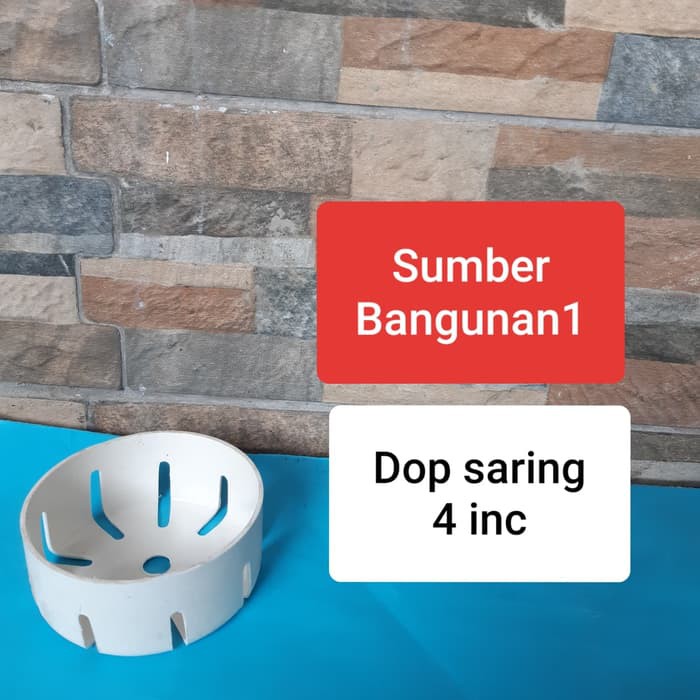 Dop saring 4" | Dop bolong 4 inc | tutup pipa pralon