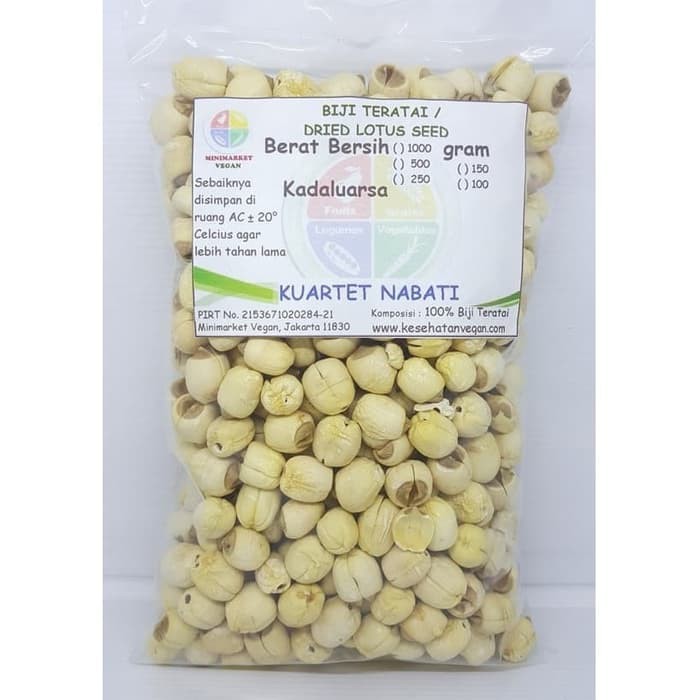 

1000gr Biji Teratai/ White Lotus Seed / Lian Zhi / Lienci /Bai LIan Zi
