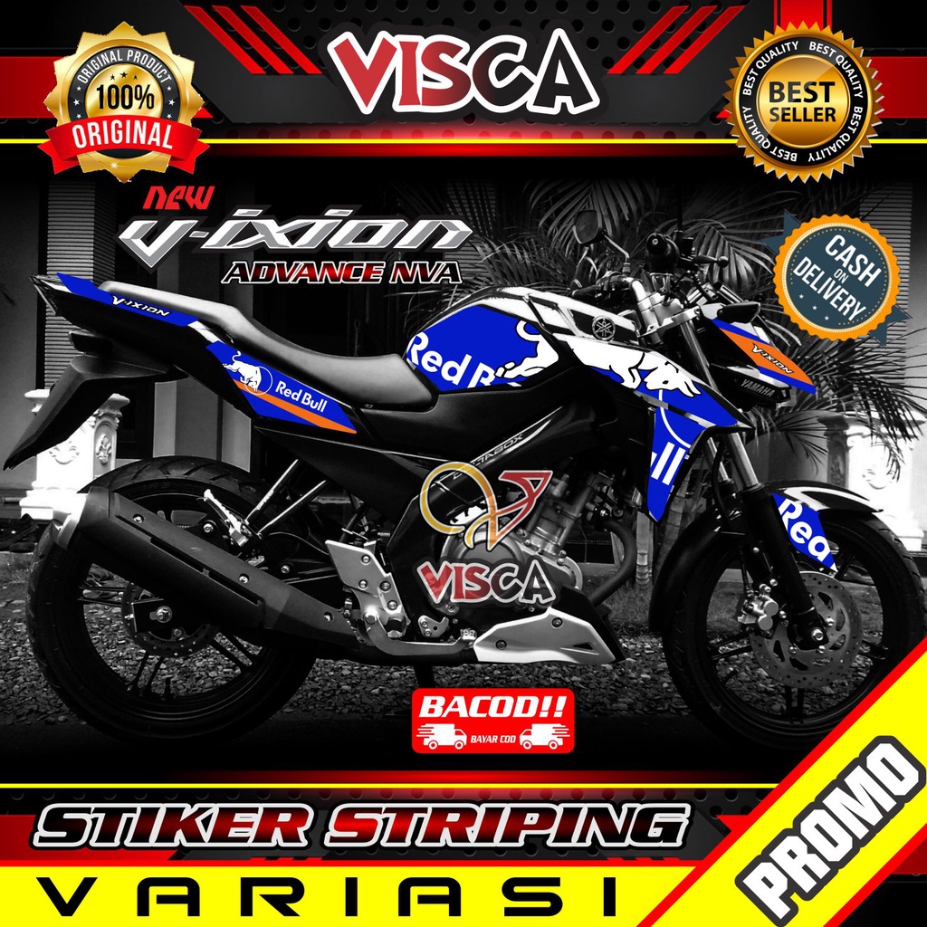 Striping Vixion Advance Nva - Stiker Sticker Striping Variasi Lis Vixion Advance Nva - Striping Holo