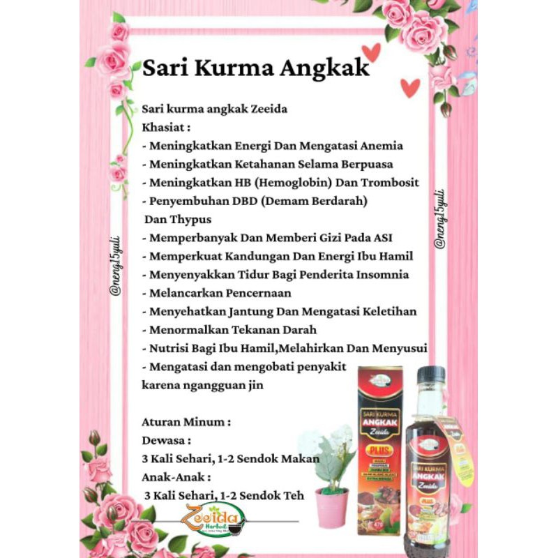 

Sari Kurma Angkak Zeeida