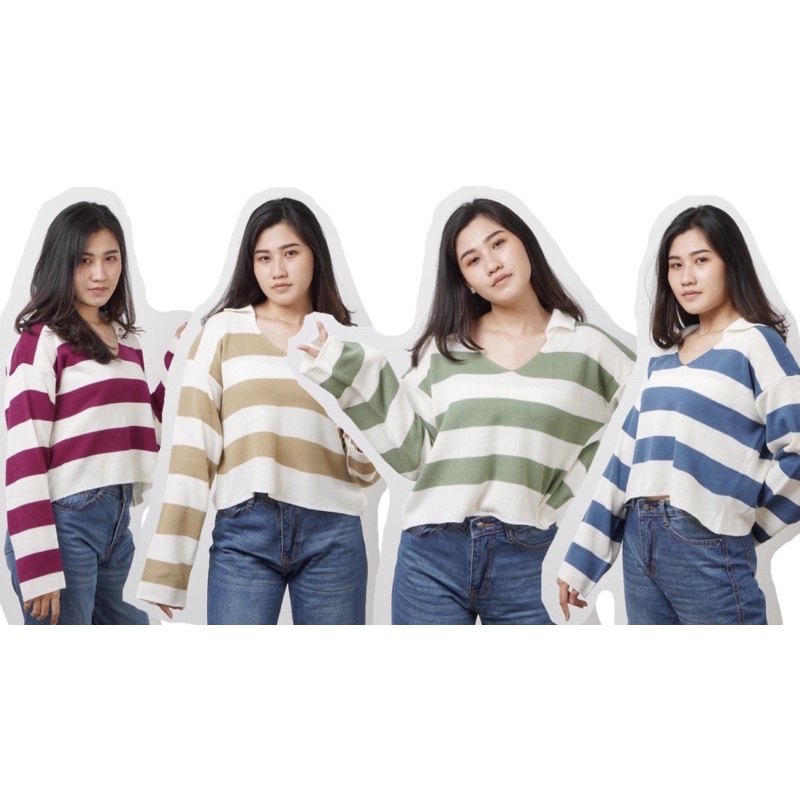 gaisa - Fujian Crop Top - sweater crop - atasan blaster