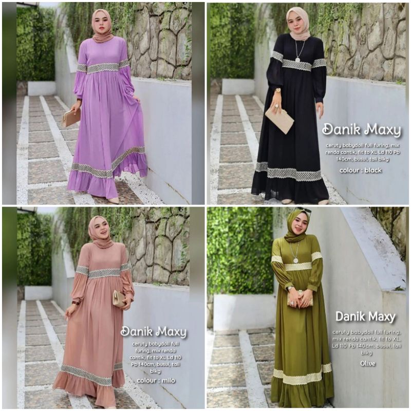 PALING LARIS nadia dress cantik/gamis butik harga kaki lima /longdress wanita hijab/dress panjang