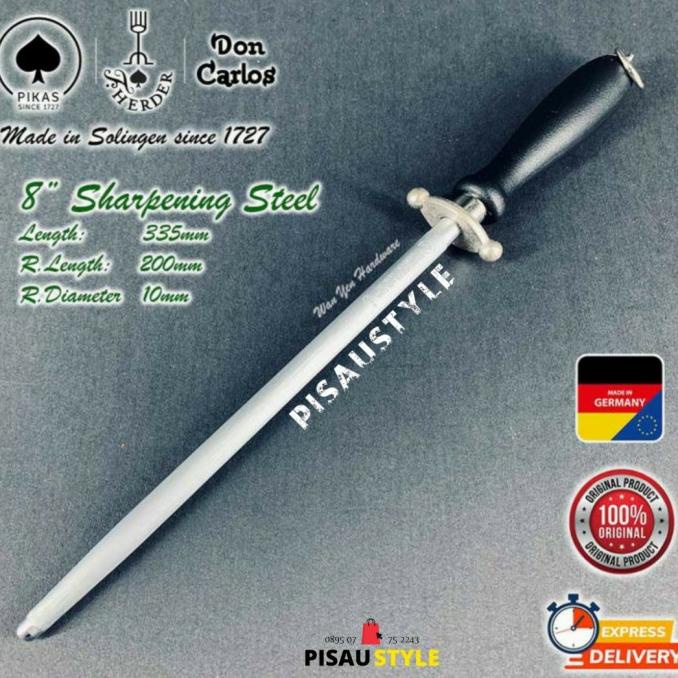 Honing Steel F. Herder Cap Garpu 20Cm Fine Cut Rekomendasi Asahan