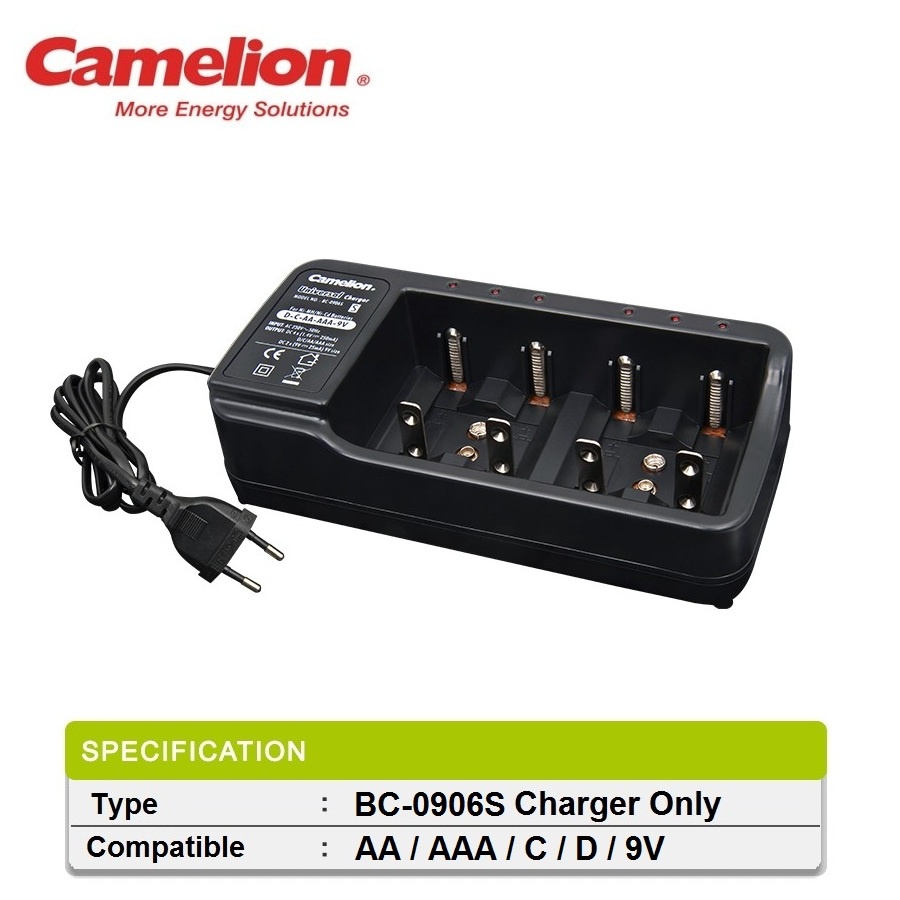 Charger Baterai Universal for AA / AAA C D 9V Camelion BC-0906s