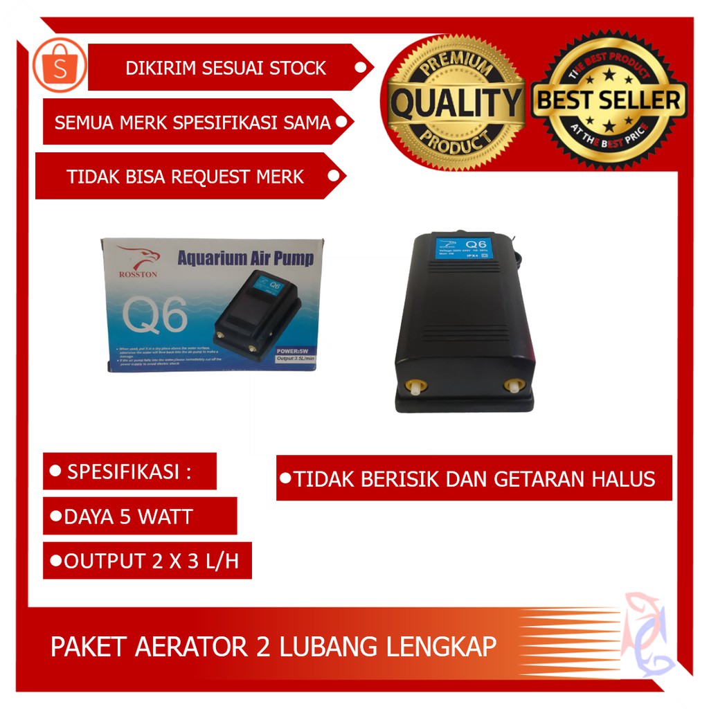 {PAKET LENGKAP MESIN AERATOR DUA LUBANG}PAKET LENGKAP AERATOR 2 LUBANG MESIN GELEMBUNG AQUARIUM 2 LUBANG AIRPUMP AQUARIUM AERATOR ROSSTON AERATOR SILENT AERATOR AQUARIUM AIR PUMP AQUARIUM MESIN GELEMBUNG AQUARIUM FILTER AQUARIUM  AERATOR TIDAK BERISIK