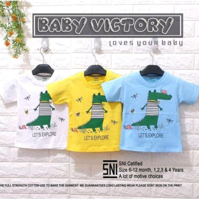 KAOS BABY VICTORY BOY KAOS ANAK LAKI-LAKI 1-4TH Baju Kaos Anak KAOS BABY VICTORY BOY KAOS ANAK LAKI LAKI KAOS ANAK COWOK