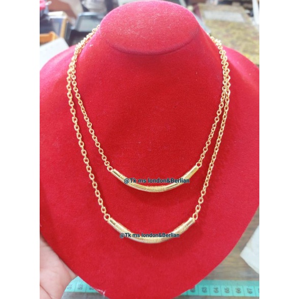 Kalung Tabung Mas London LM 24K 999,9%.