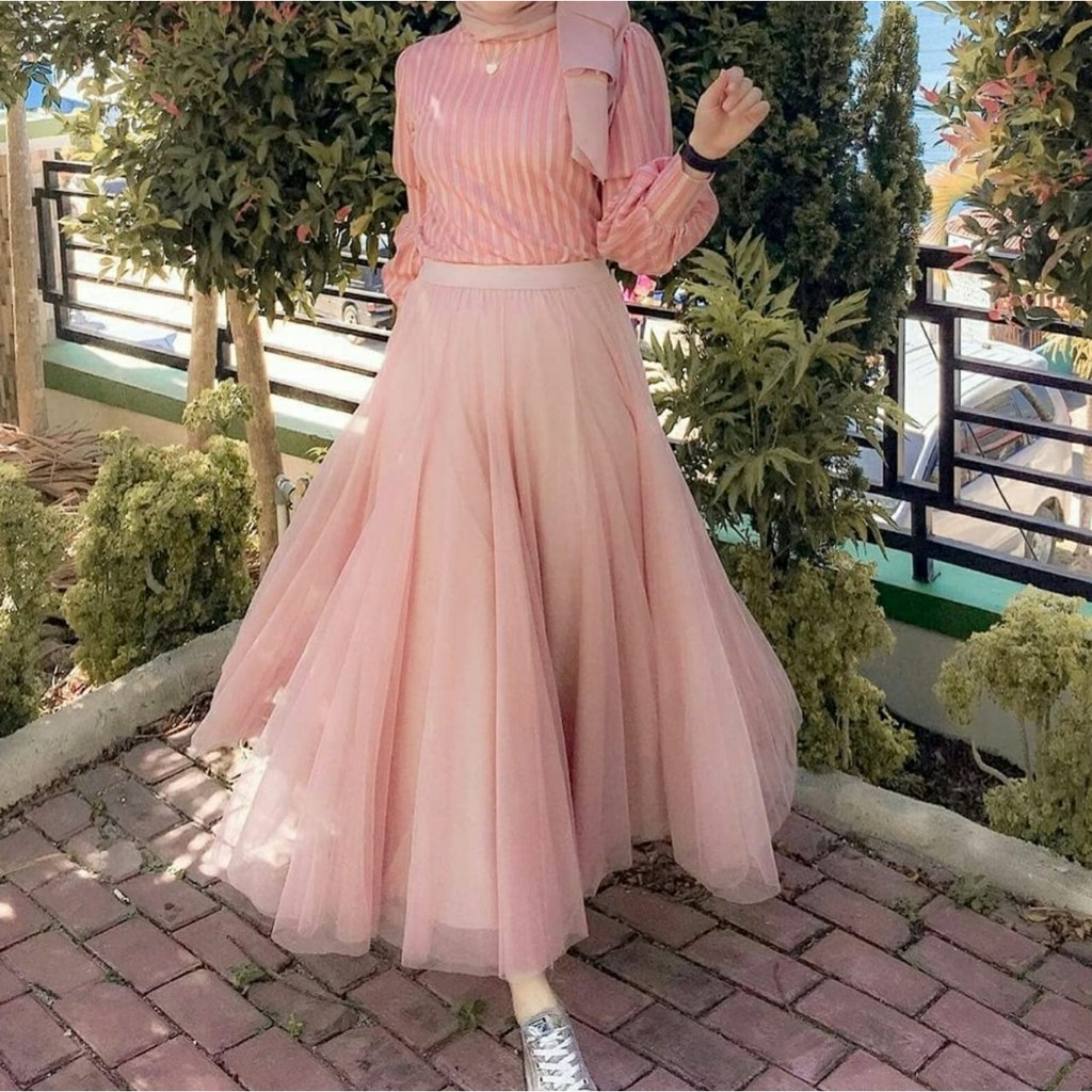 ROK TUTU MAXI SKIRT / ROK JARING MADINAH / ROK TUTU PEARL