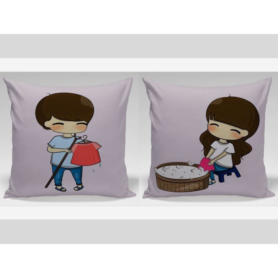 

Bantal Dekorasi custom kado valentine hadiah valentine kado pacar hadiah pacar - couple 1