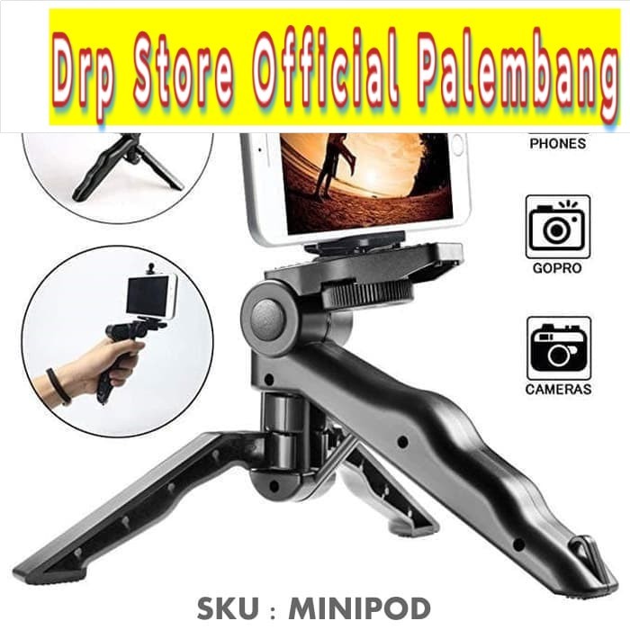 Mini Tripod hp Kamera Paket VLOG Folding Holder U Portable