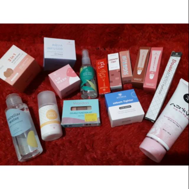 KOSMETIK DAN SKINCARE EMINA, WARDAH, AZRINA