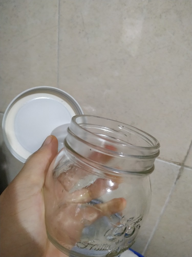 [minim 20pcs] Toples Jar Kaca Botol Selai Bening Logo 300ml Tutup Gold