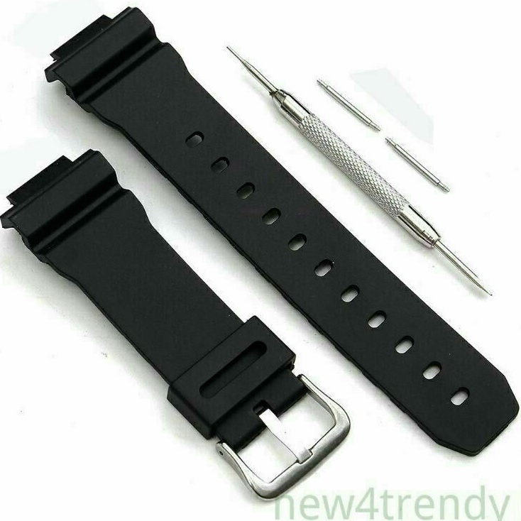 Strap Tali Jam Tangan Casio G-Shock DW-9052 DW9052 DW 9052 Free Pen Dan Alat Remover