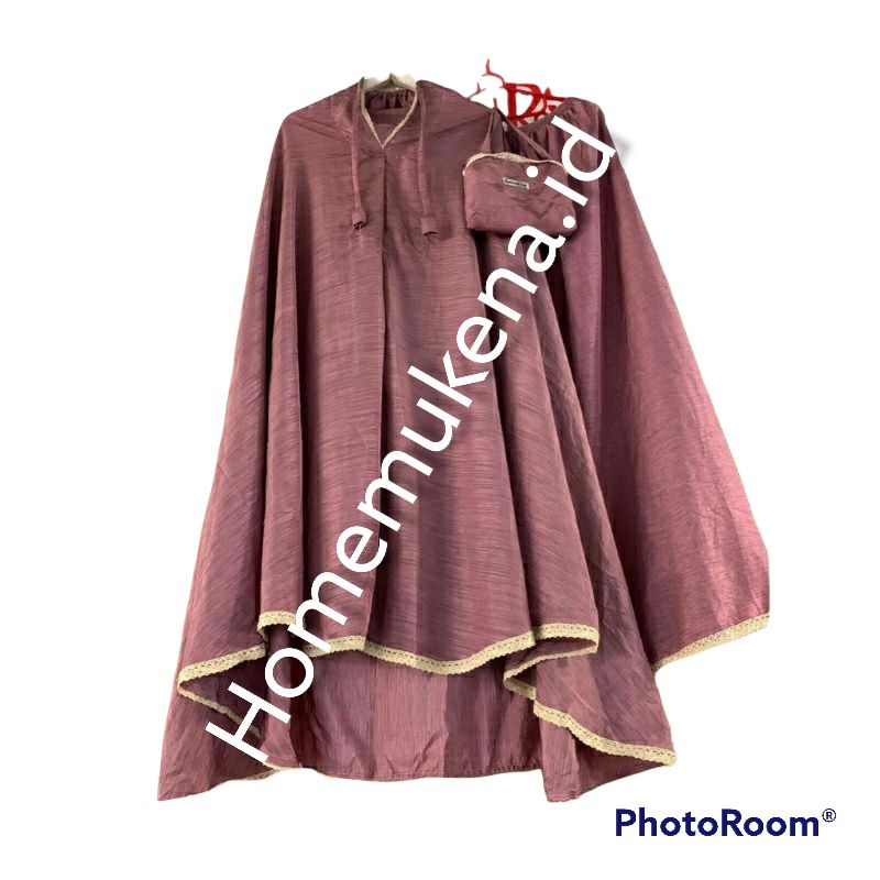 Mukena Dewasa Parasut Traveling Jumbo Premium Renda Bahan Super Tebal Loufie