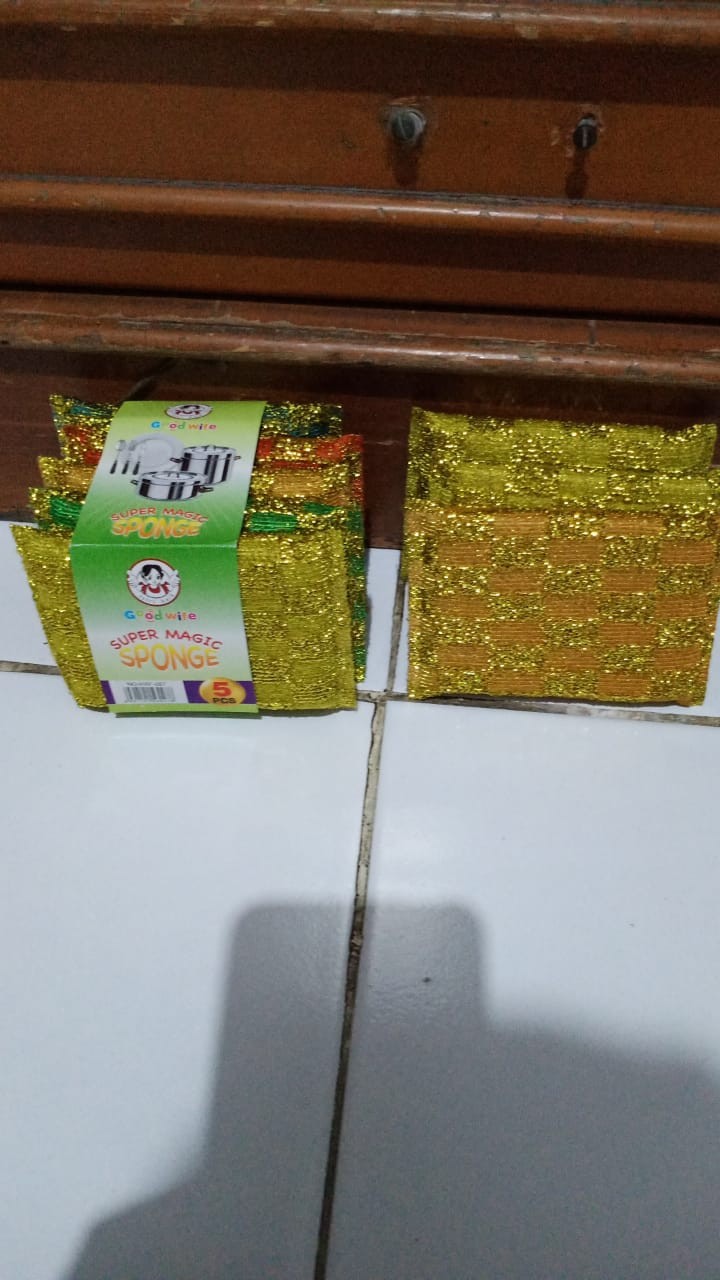 Spon Cuci Piring Busa 027 Goodwife Metalik