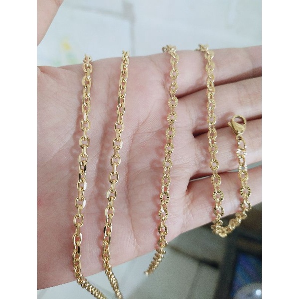 Kalung Warna Emas SUPER AWET TAHUNAN Panjang 45cm ±5gram kualitas import super awet