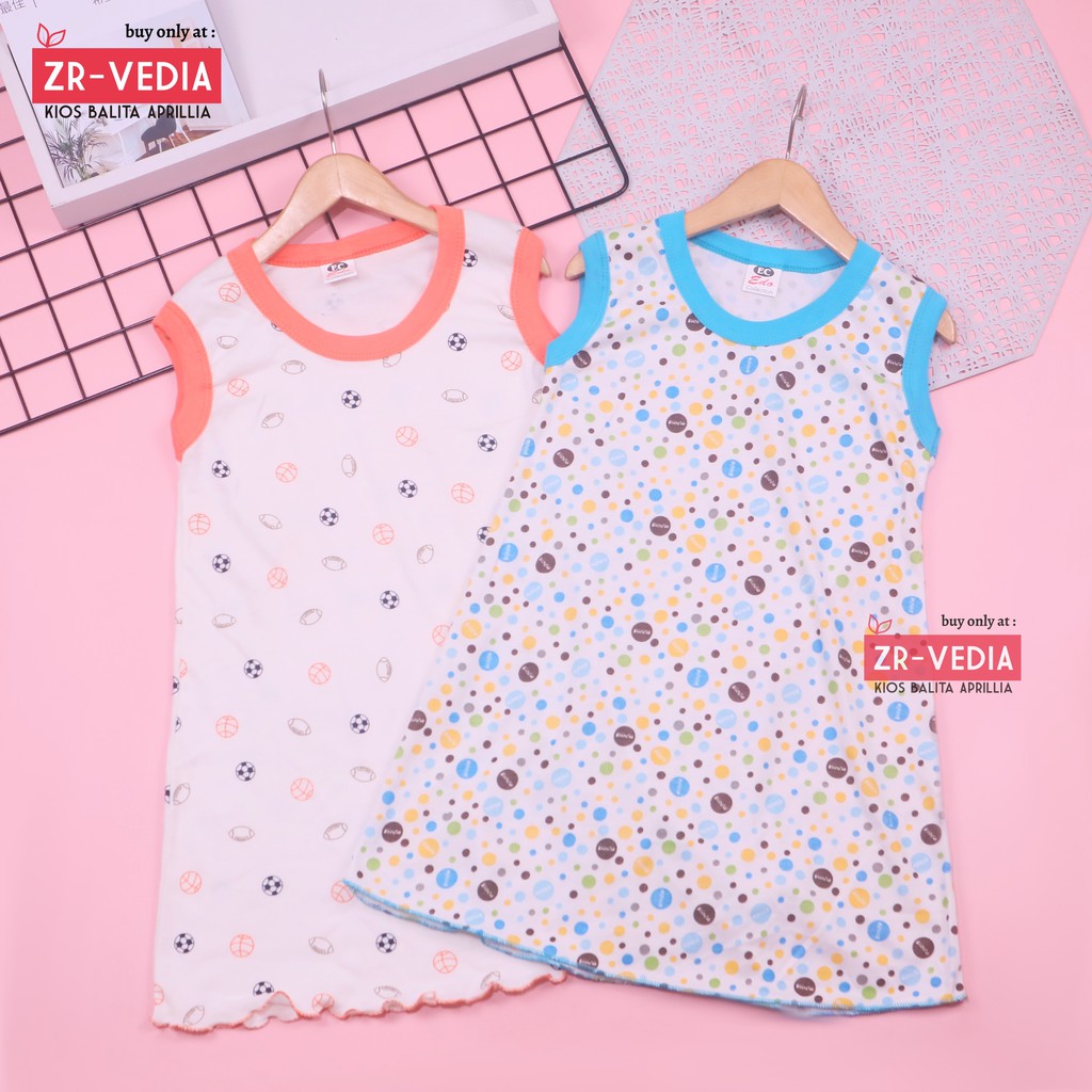 (ISI 3 PCS) Dress Yukensi uk 3-5 Tahun / Daster Anak Perempuan Atasan Bahan Kaos Baju Harian Murah