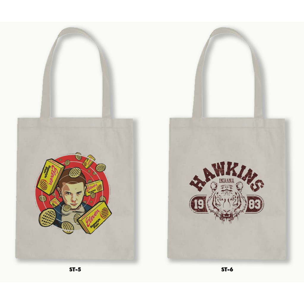 TOTE BAG BLACU - STRANGER THINGS