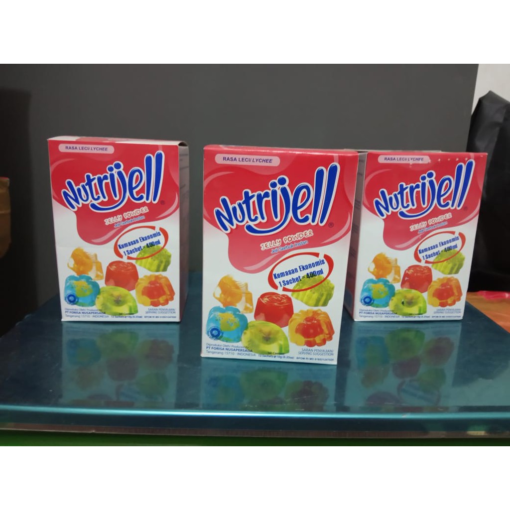 KUALITAS PALING BAIK!!! NUTRIJEL JELLY POWDER AGAR RASA LYCHEE