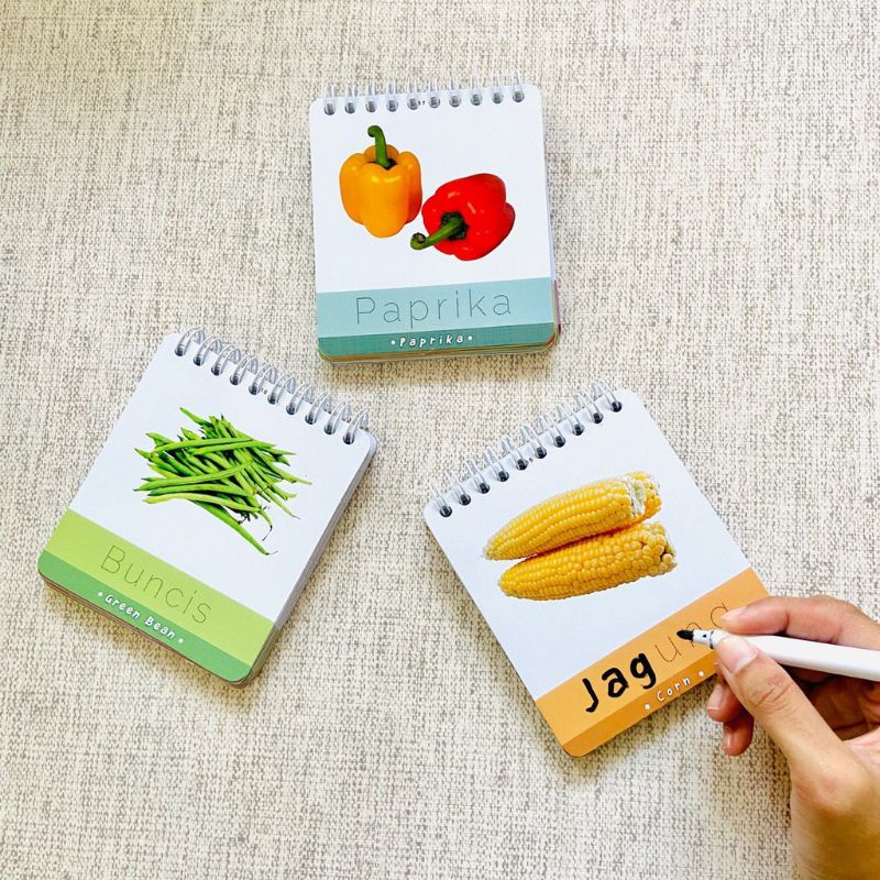 

Buku Mengenal Kata untuk anak 1 tahun ke atas-SAYURAN