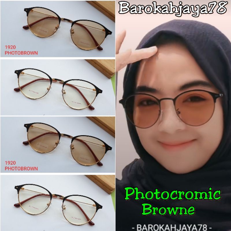 KACAMATA 1920 PHOTOCROMIC BROWNE,KACAMATA MODEL TERBARU MURAH,