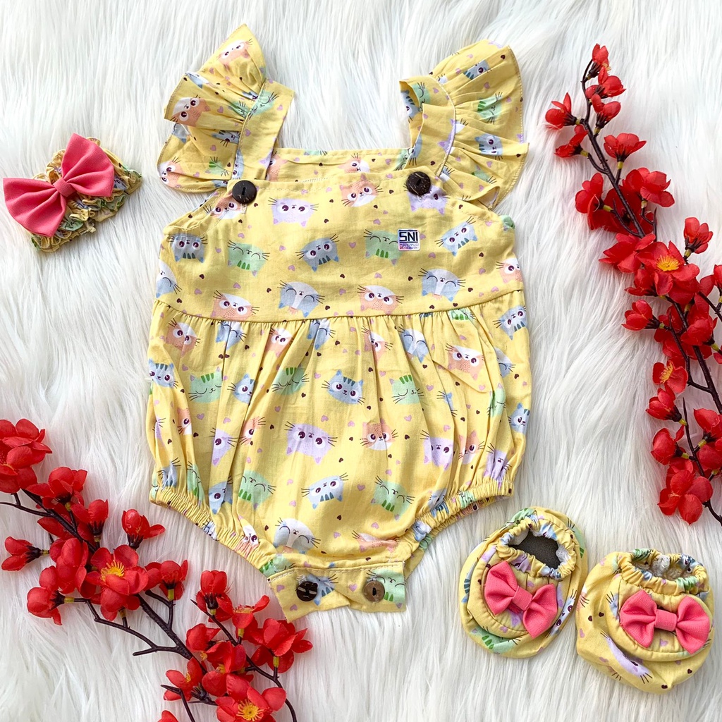 Baju jumper lembut bandana sepatu lucu fashion anak bayi perempuan cewek murah -sar