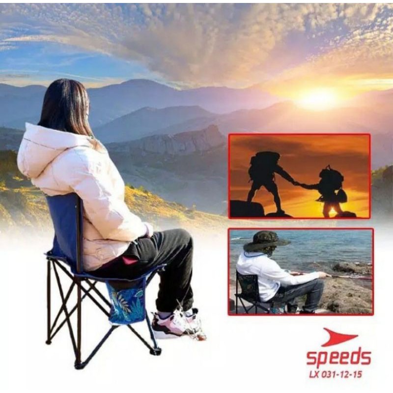 Kursi Lipat Portable Bangku Tempat Duduk Lipat Outdoor Perlengkapan Mancing Camping Kuat Cod