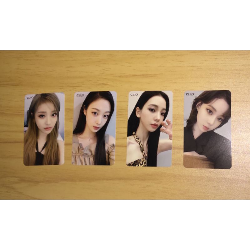 READY STOCK  Baca Desc .OFFICIAL PHOTOCARD AESPA X CLIO PT 1 Tag : Pc Aespa X Clio Karina Giselle Wi