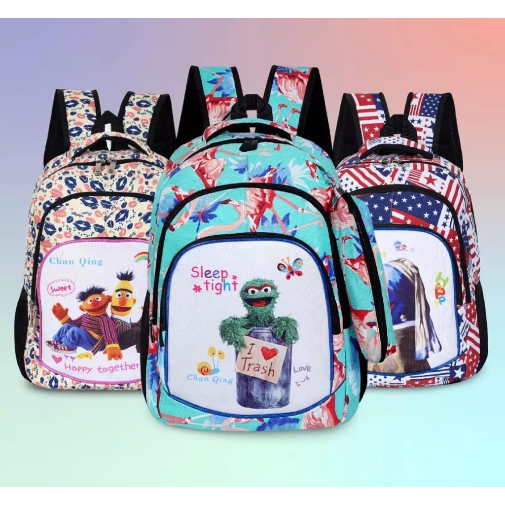 Tas Ransel Fashion Anak-Anak Sleep Tight Terbaru Lucu 2022