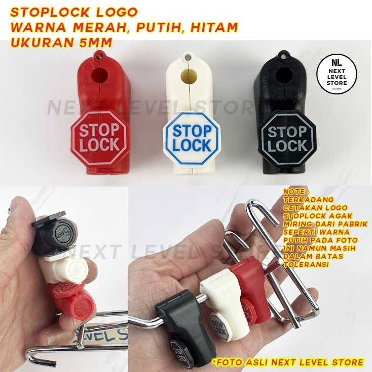 Stoplock Security Display Stop Lock 4mm / 5mm / 6mm Pengunci Hook Ram Gantungan Cantolan