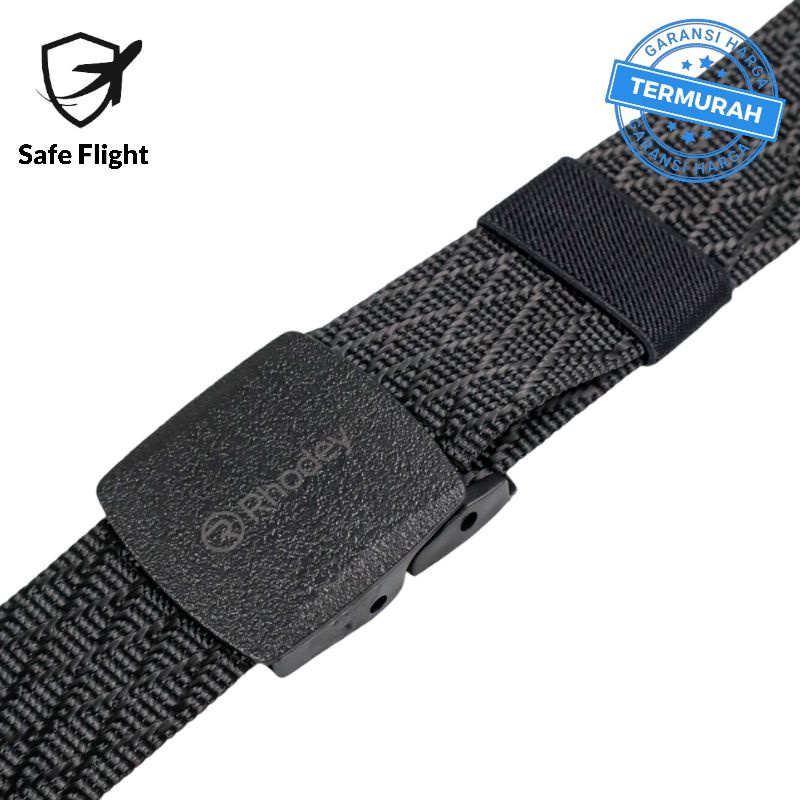 TERMURAH Ikat Pinggang Anti Xray Metal Detector Tactical Gesper Nylon Belt Sabuk Pria