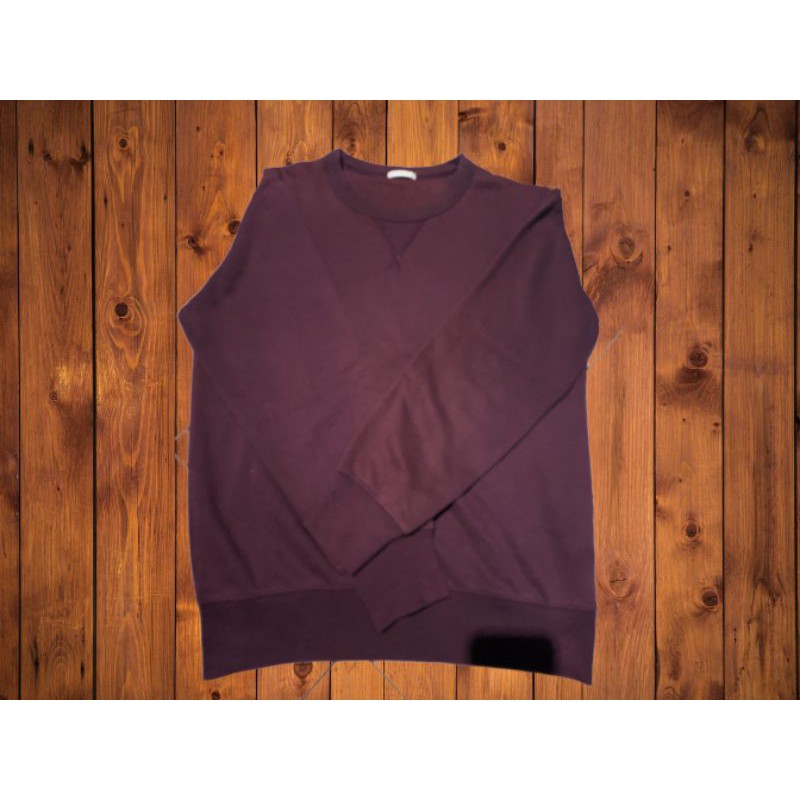 crewneck uniqlo maroon