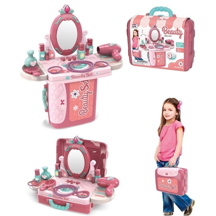 3IN1 Beauty Playset Mainan Make up Dandan