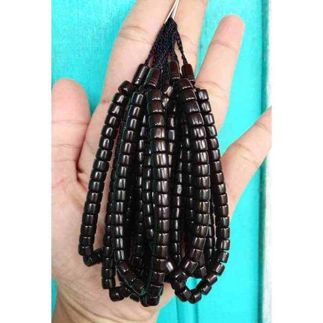 10 pcs gelang tasbih 33 tasbih kokka Marjan hitam - original
