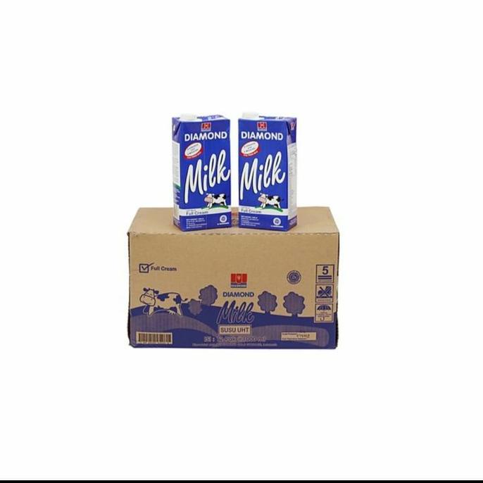 

BAYAR COD Susu UHT Diamond Full Cream 1 liter 1 Karton