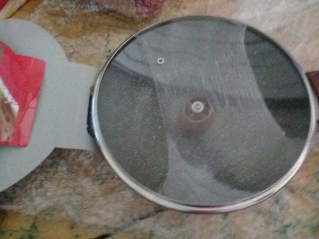 Ki0648 Cypruz 26cm Kuali Marble With Lid Induksi Wok Tutup Kaca