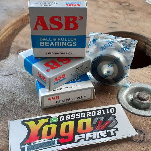 Laker laher bearing 6202-12mm tromol depan Jupiter pnp as roda 12mm