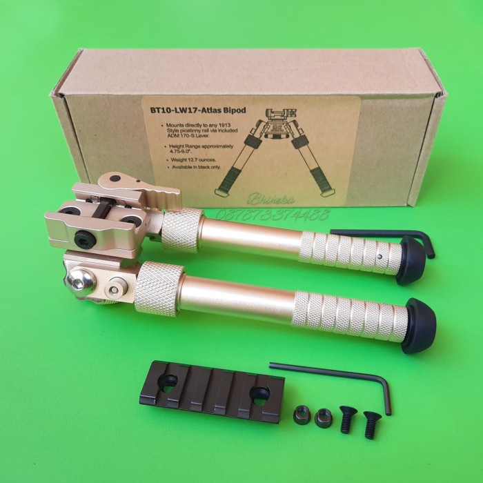 PROMO BIPOD ATLAS GOLD BERIKUT RAIL PICATINNY T415T