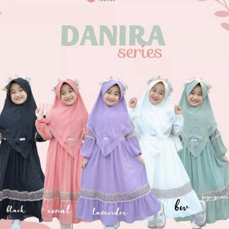 (VIRAL) GAMIS CERUTY RENDA  SET HIJAB/GAMIS ANAK PEREMPUAN