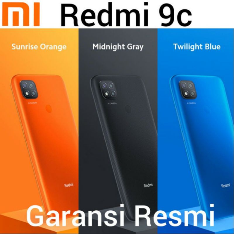 Xiaomi Redmi 9C Ram 3 4GB 32 64GB TAM Garansi Resmi 3/32 4/64 Redmi9c