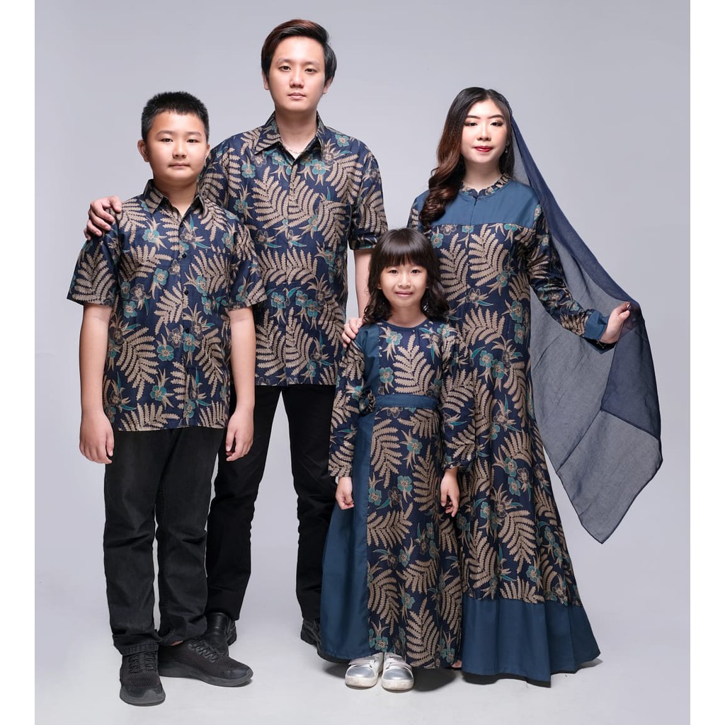 Zola_Batik Batik Couple Keluarga Athira READY STOCK Sarimbit Keluarga Gamis Keluarga Athira Katun Pr
