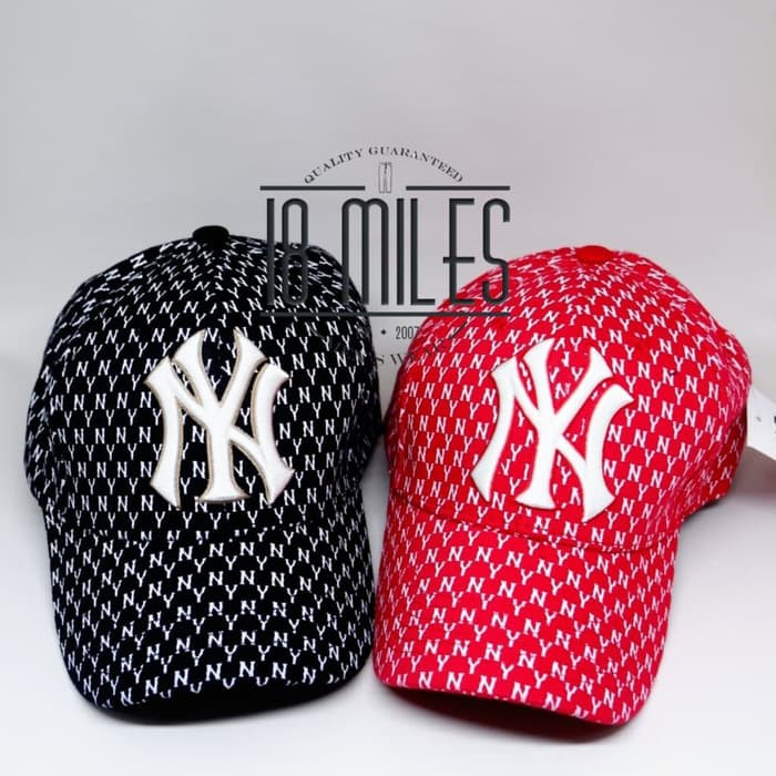 Topi Baseball / Golf NY MLB Full Print UNISEX 2 Warna ( FREE BOX )