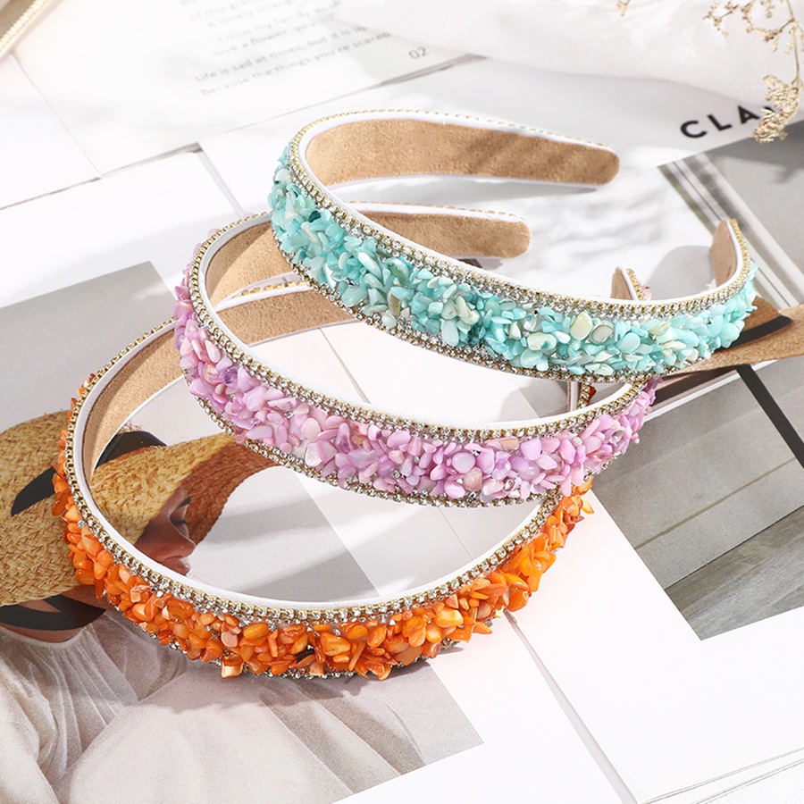 Korean Colorful Stone Rhinestone Headband Crystal Diamond Hair Band For Woman Wedding Hair Accessories