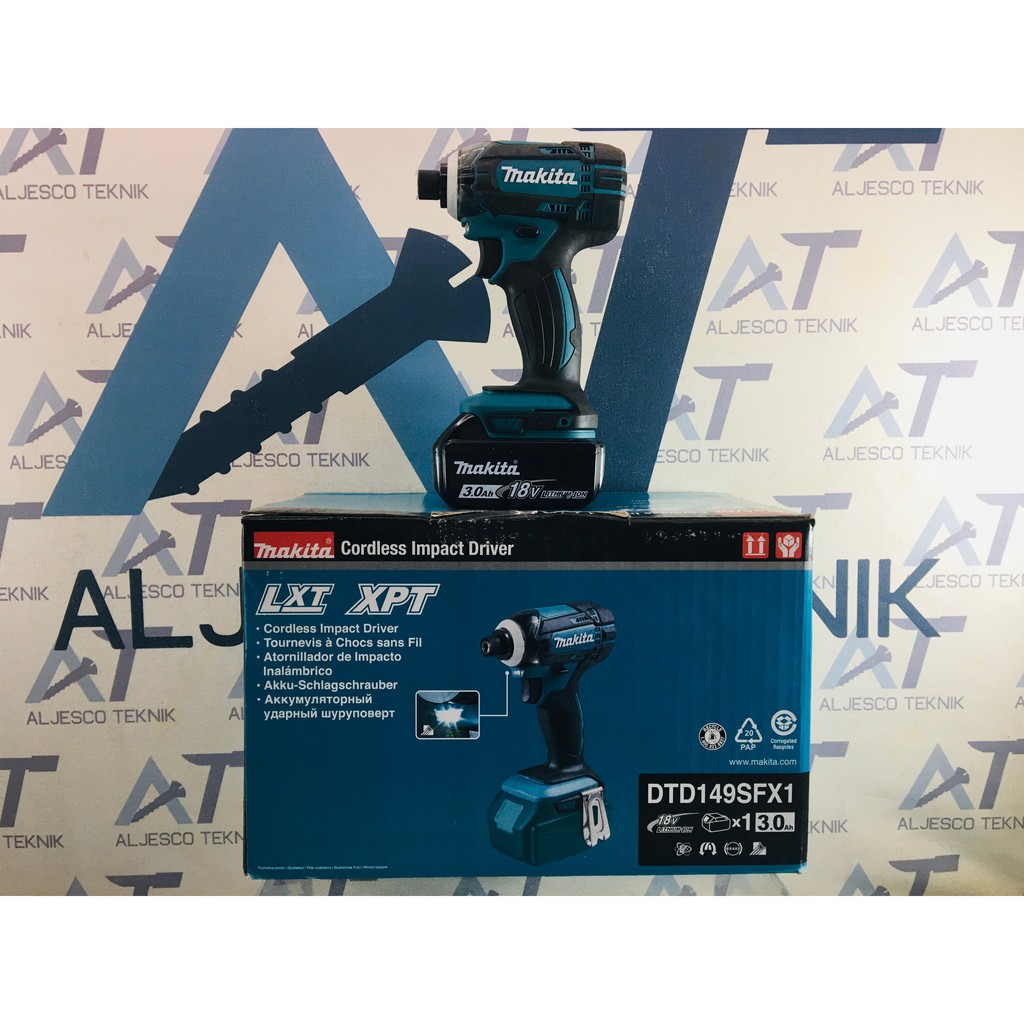 MAKITA DTD149 CORDLESS IMPACT DRIVER 18V - MESIN OBENG IMPACT BATERAI