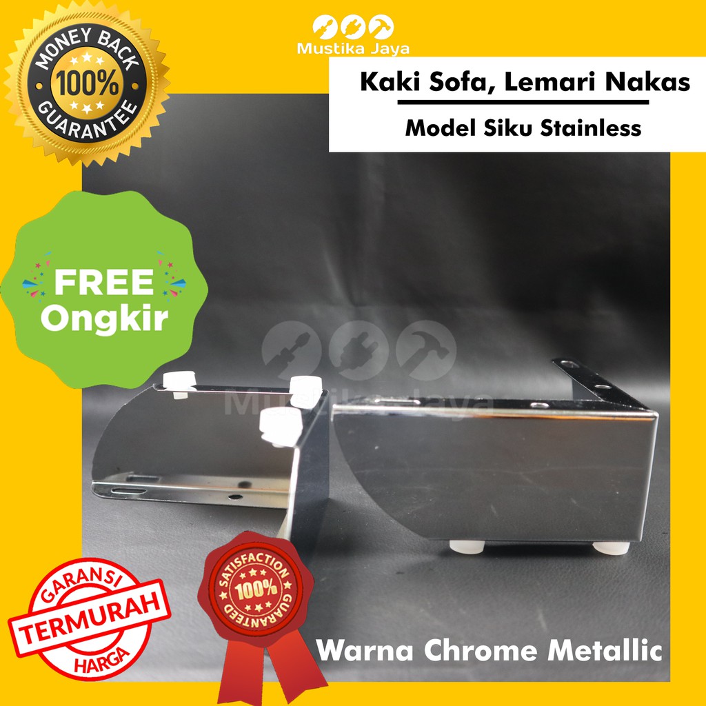 Kaki Sofa Meja Lemari Kitchen Nakas Model SIKU Stainless Chrome