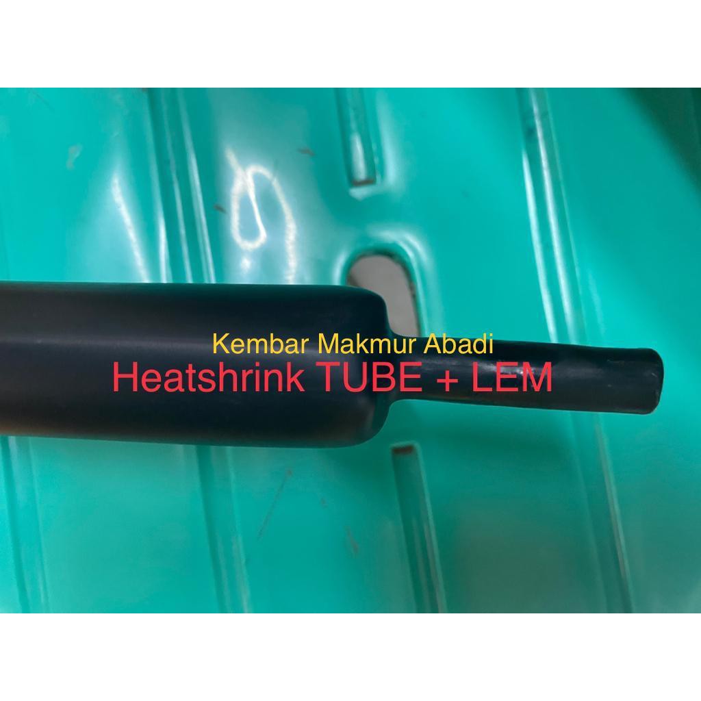 Heatshrink + LEM 12mm - Selongsong Bakar Lem 12mm - Tube Lem 12mm-Selang Bakar-Heatshrink Lem 12mm