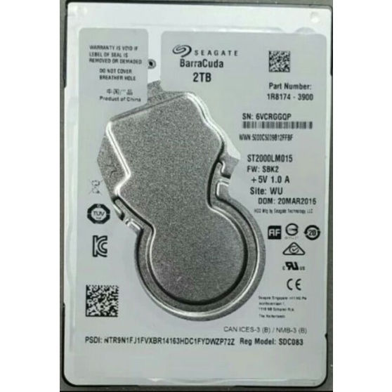 Hardisk 2.5 inchi Seagate Internal 2 TB