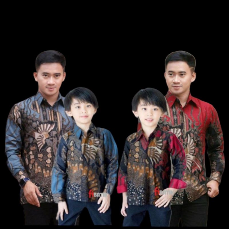 Kemeja baju batik pria dewasa dan anak seragam kantor blarak