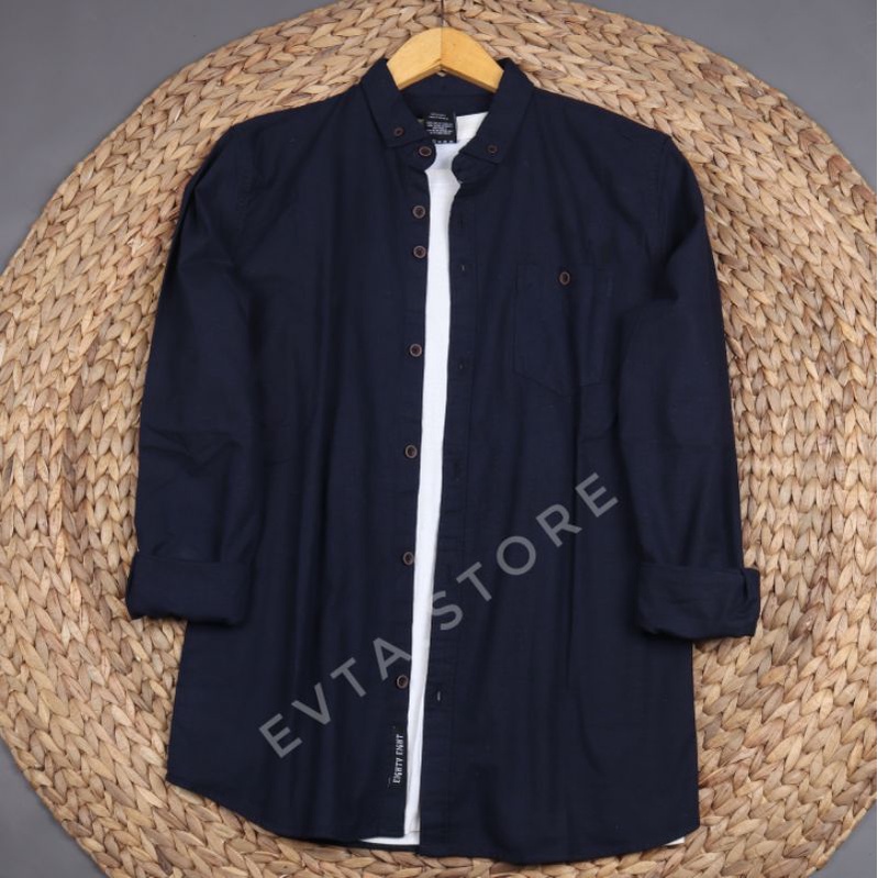 KEMEJA POLOS BRILL EIGHTY EIGHT LENGAN PANJANG