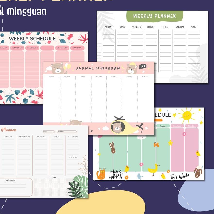 

【PENAWARAN BESAR!】 [DOUBLE LAMINASI] - Weekly Schedule Planner - Poster Jadwal Mingguan - Jadwal Harian Bisa Ditulis dan Dihapus Kembali dengan Spidol - Poster Edukasi - Lembar Belajar Termurah dan terbaik >>/【Import Terbaik】/[Star]/『HOT Product』/【Import